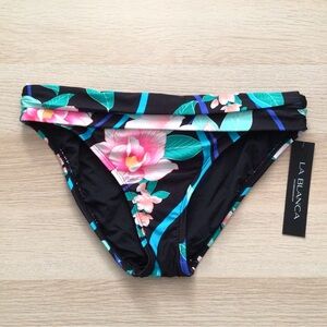 La Blanca Fold Over Band Hipster Bottom